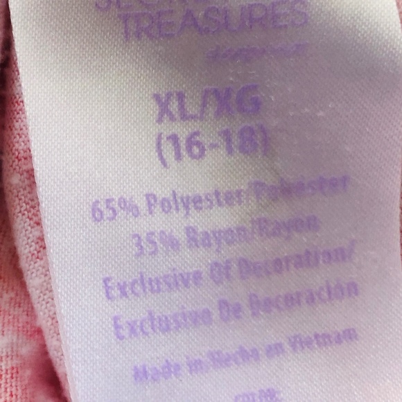 Coral Paisley Floral XL Nightgown SECRET TREASURES Ruffle Scoop Neck and Hem - Picture 2 of 9